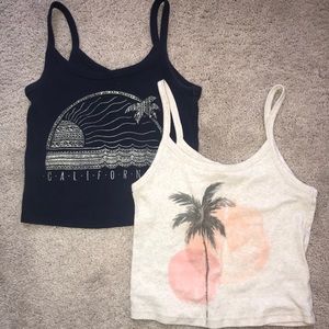 Two Aeropostale crop tops